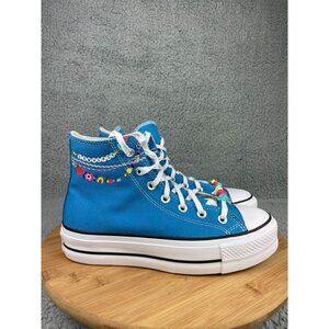 Converse Chuck Taylor Lift Platform Womens Size 7.5 Shoes Blue Classic A06844C